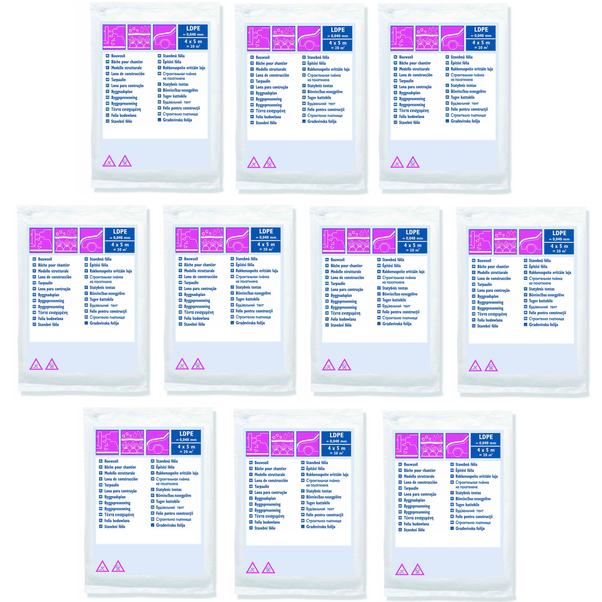 Folia malarska Standard / 15µ / 30µ / 40µ / 75µ