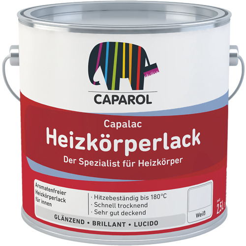 CAPAROL® Capalac Heizkörperlack (biały) | Lakier pośredni i nawierzchniowy do zagruntowanych grzejników
