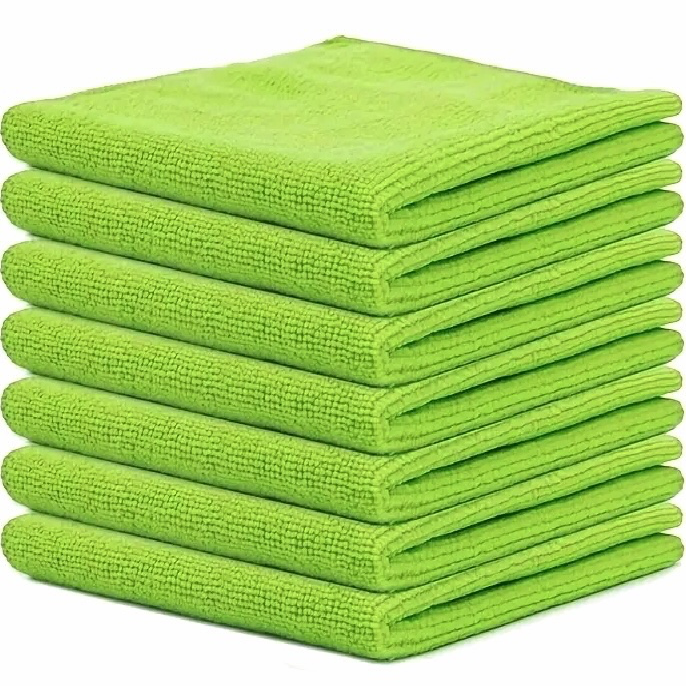 Ściereczki z mikrofibry XL – zielony, 120–150 g/m² (od 10 sztuk)
