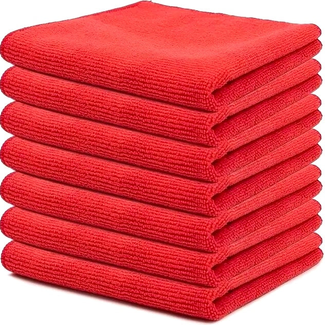 Ściereczki z mikrofibry XL – czerwony, 120–150 g/m² (od 10 sztuk)