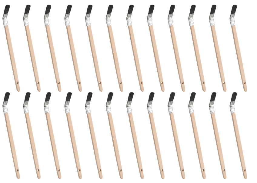 Pędzel płaski Synthex czarny_15 mm_24 sztuk