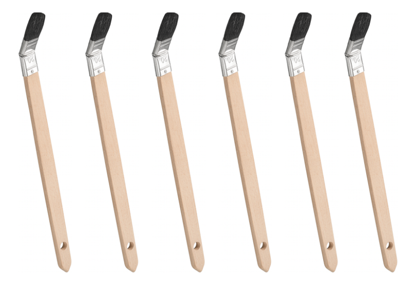 Pędzel płaski Synthex czarny_20 mm_6 sztuk