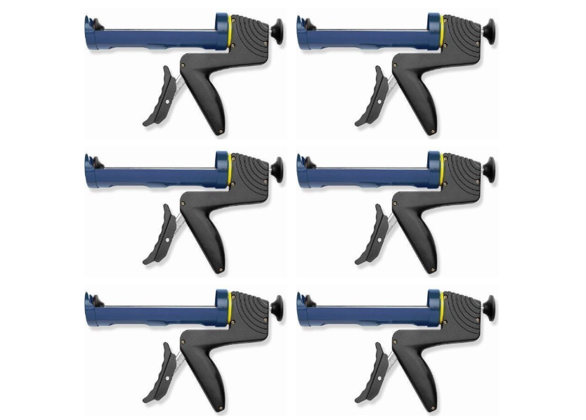 Profesjonalny pistolet do kartuszy_półotwarty_6 sztuk