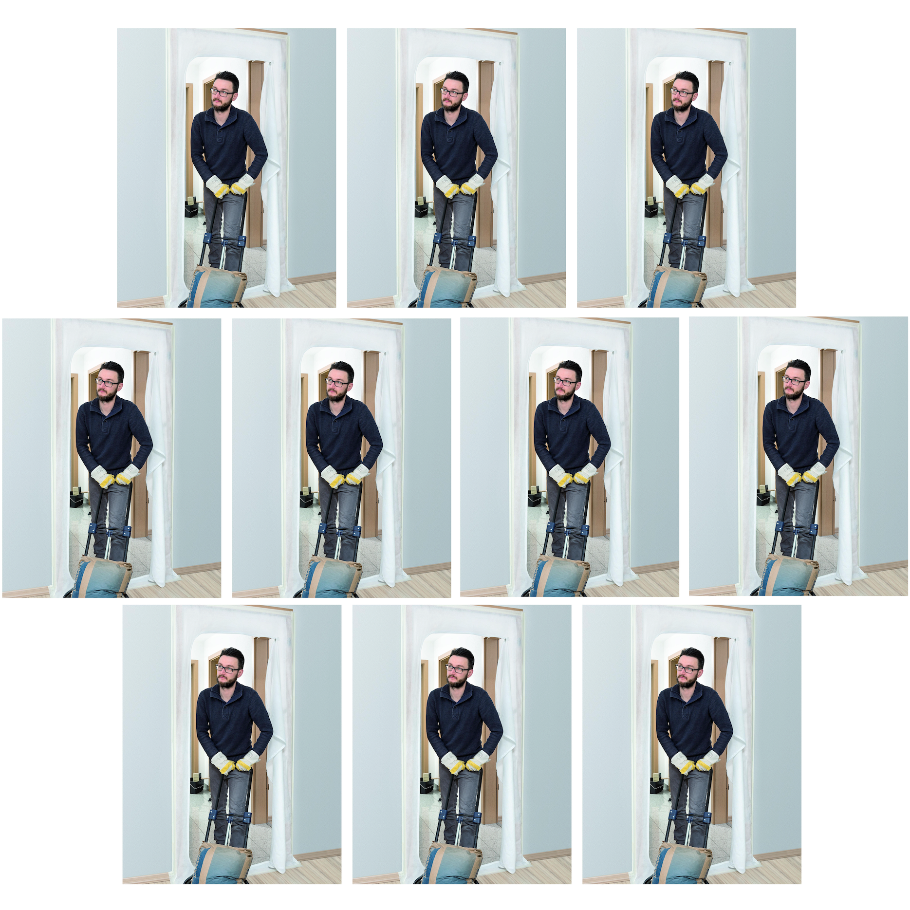 Kurtyna przeciwpyłowa ⎥ Drzwi remontowe z zamkiem błyskawicznym ⎥ Włóknina / Folia