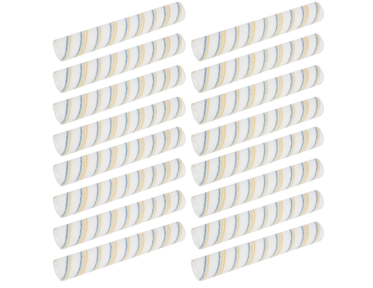 Wałek malarski NYLON NIEBIESKO-ŻÓŁTA NIĆ_16 sztuk