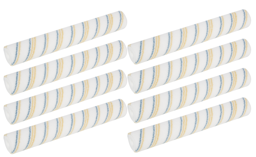 Wałek malarski NYLON NIEBIESKO-ŻÓŁTA NIĆ_8 sztuk