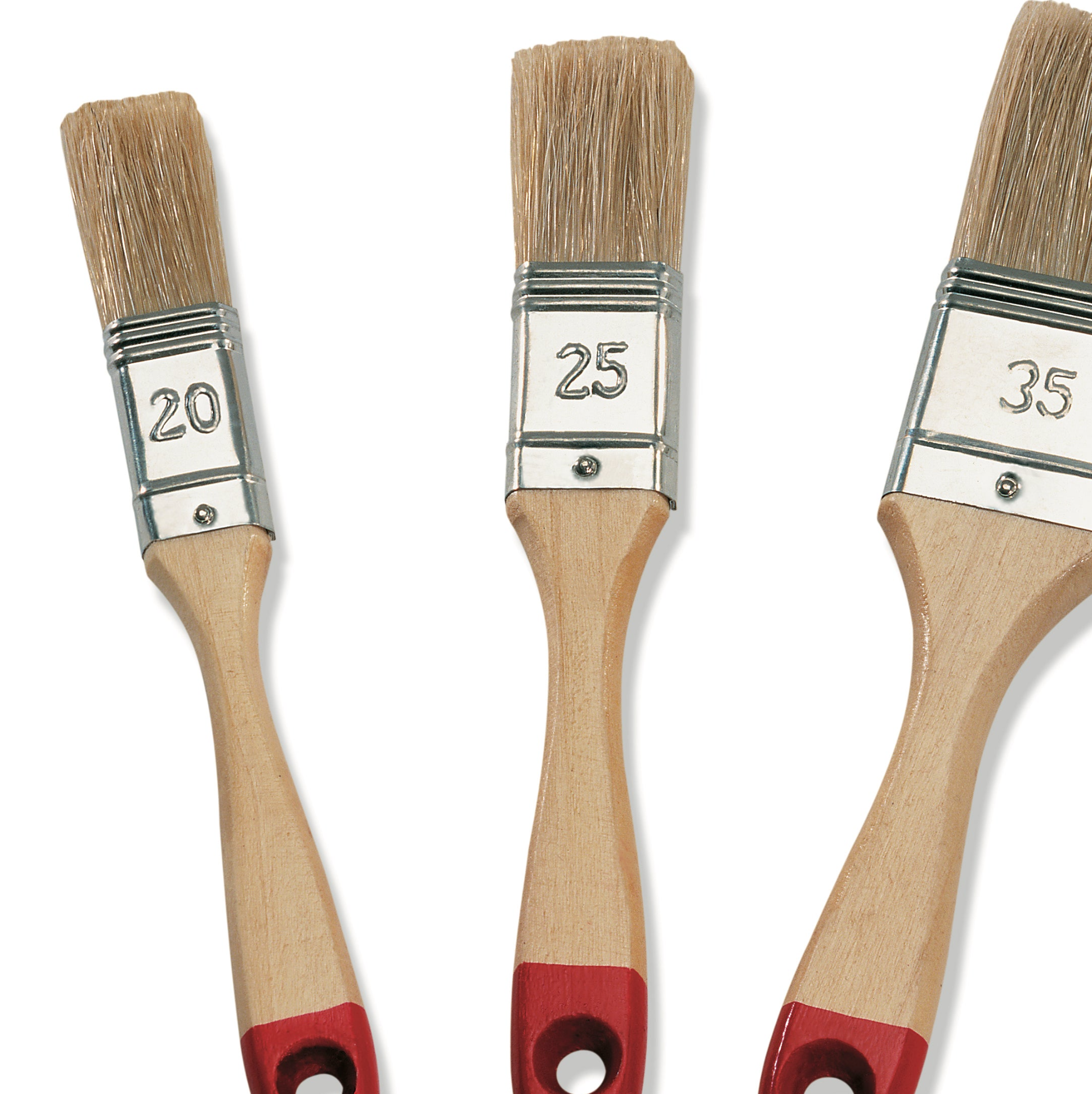 Zestaw pędzli z włosiem syntetycznym_widok z bliska