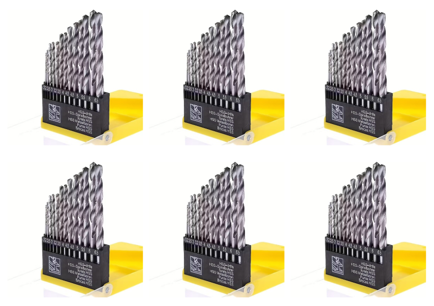 Zestaw wierteł do metalu HSS Eco_6 sztuk