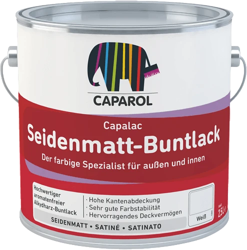 CAPAROL® Capalac Seidenmatt-Buntlack (biały) |do półmatowych, kolorowych powłok nawierzchniowych