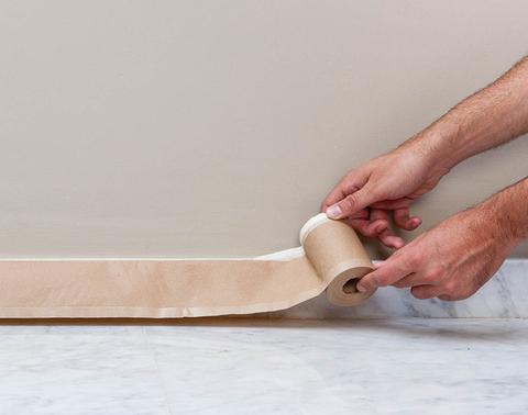 Papier maskujący z taśmą krepową