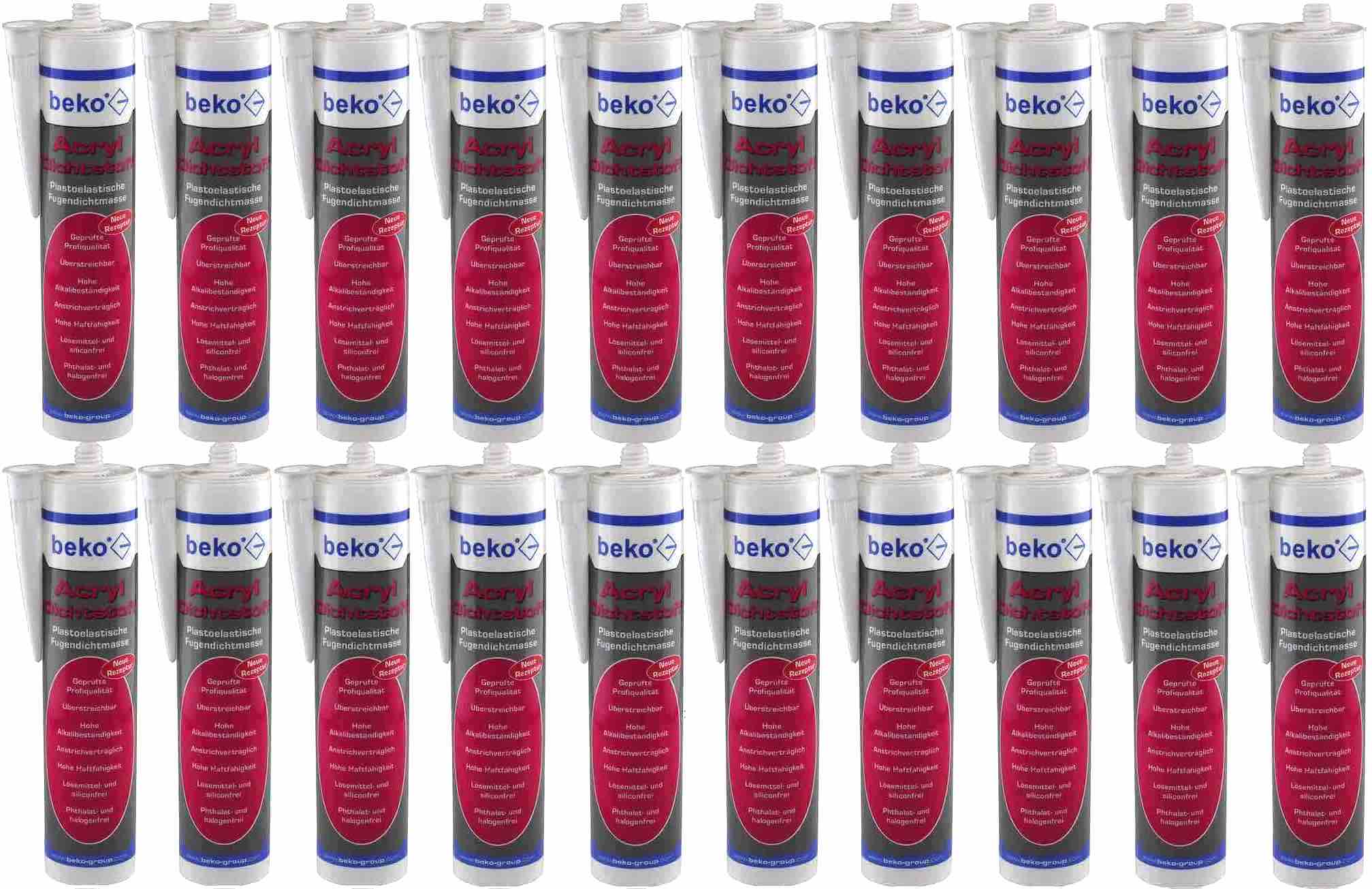 Uszczelniacz akrylowy beko®, 310 ml