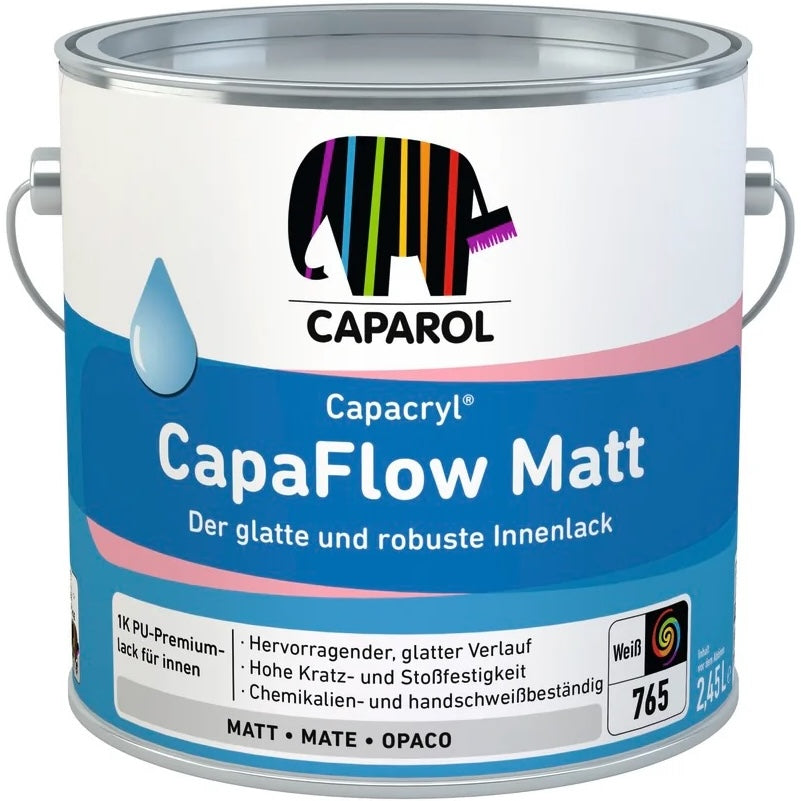 CAPAROL® Capacryl CapaFlow |gładki i trwały lakier do wnętrz