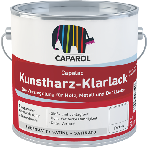 CAPAROL® Capalac Kunstharz-Klarlack (jedwabisty mat) | Lakier bezbarwny do drewna, metalu i powłok lakierniczych