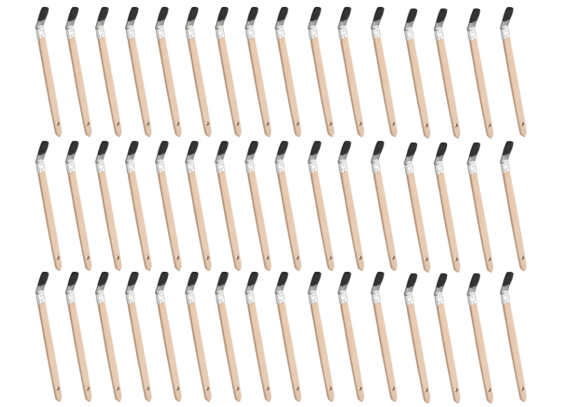 Pędzel płaski Synthex czarny_20 mm_48 sztuk