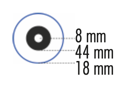 Wałek do dużych powierzchni "VESTAN"_18 cm_wymiary wałka