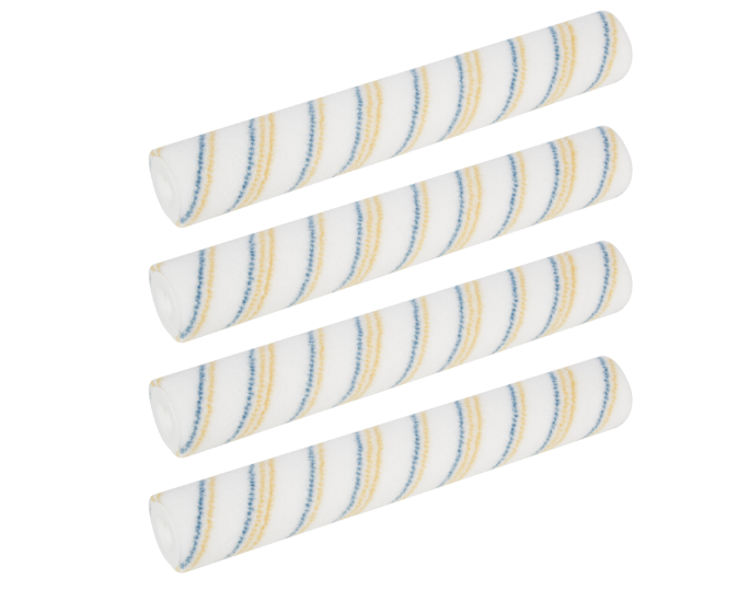 Wałek malarski NYLON NIEBIESKO-ŻÓŁTA NIĆ_4 sztuk